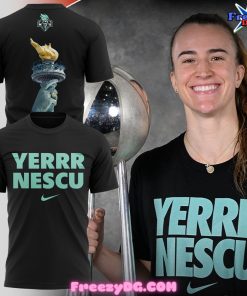 Sabrina Ionescu’s Yerrr Nescu New York Liberty T-Shirt