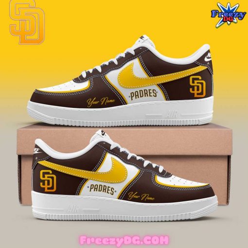 San Diego Padres Custom Name Air Force 1 Sneaker