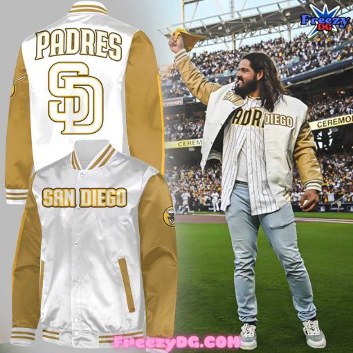 San Diego Padres Jorge Alfaro LFGSD 2024 Baseball Jacket