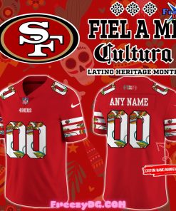 San Francisco 49ers Fiel A Mi Cultura 2024 Football Jersey