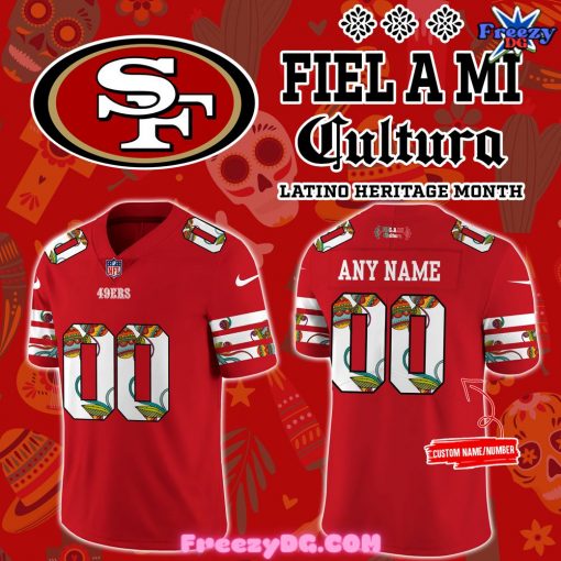 San Francisco 49ers Fiel A Mi Cultura 2024 Football Jersey