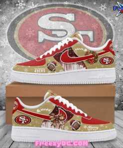 San Francisco 49ers Merry Christmas Nike Air Force 1