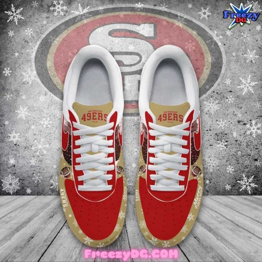 San Francisco 49ers Merry Christmas Nike Air Force 1