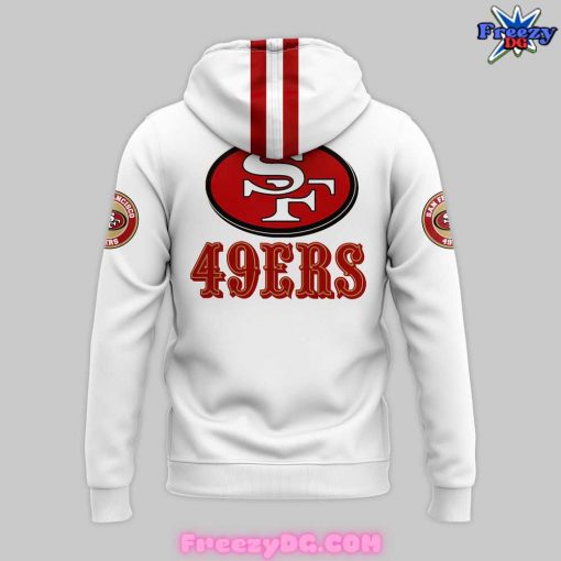 San Francisco 49ers NFL Throwback White Hoodie