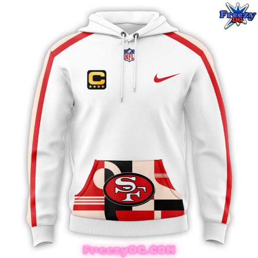 San Francisco 49ers Throwback Nike White Hoodie