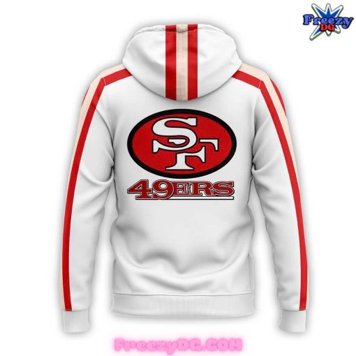 San Francisco 49ers Throwback Nike White Hoodie