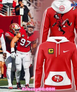 San Francisco 49ers Throwback Nike White Hoodie