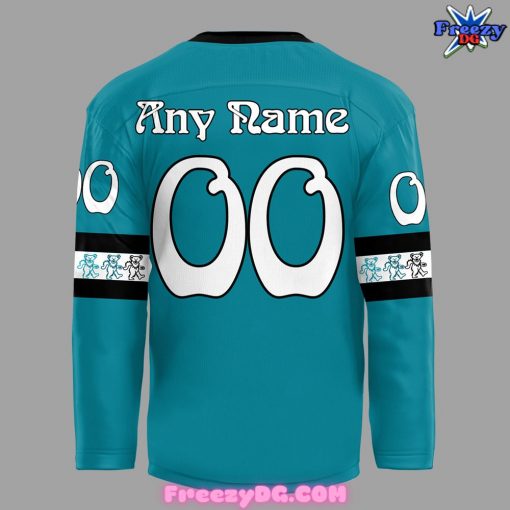 San Jose Sharks Grateful Dead Night 2024 Blue Hockey Jersey