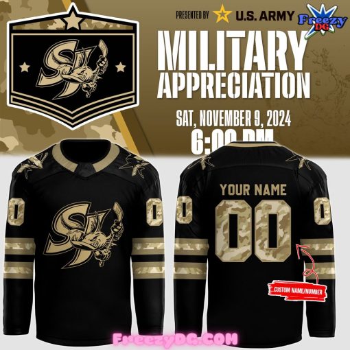 San Jose Sharks Military Appreciation 2024 Hockey Jersey