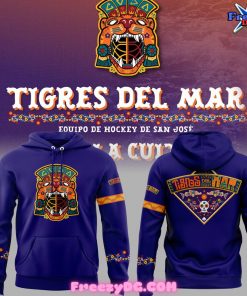 San Jose Sharks Tigres Del Mar Blue Hoodie