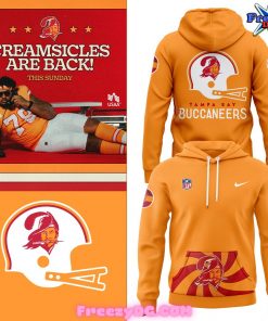 Tampa Bay Buccaneers NFL Throwback 2024 Orange Hoodie