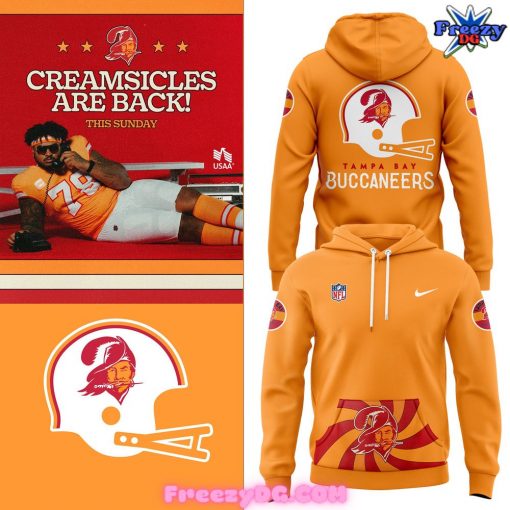 Tampa Bay Buccaneers NFL Throwback 2024 Orange Hoodie