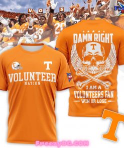 Tennessee Volunteers Nation Damn Right 2024 T-Shirt