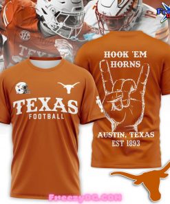 Texas Longhorns Hook ‘Em Horns Football T-Shirt