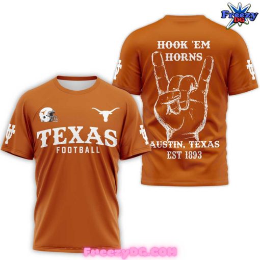 Texas Longhorns Hook ‘Em Horns Football T-Shirt