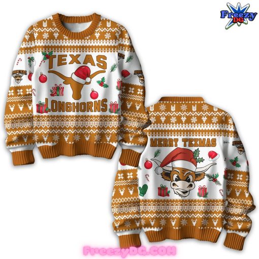 Texas Longhorns Hook’em Merry Texas Special Sweater