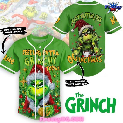 The Grinch Just Waiting For Grinchmas Baseball Jersey