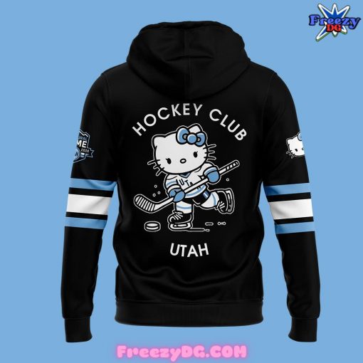 Utah Hockey Club x Hello Kitty 50th Anniversary Black Hoodie