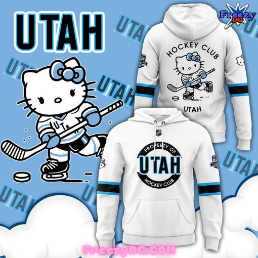 Utah Hockey Club x Hello Kitty 50th Anniversary White Hoodie