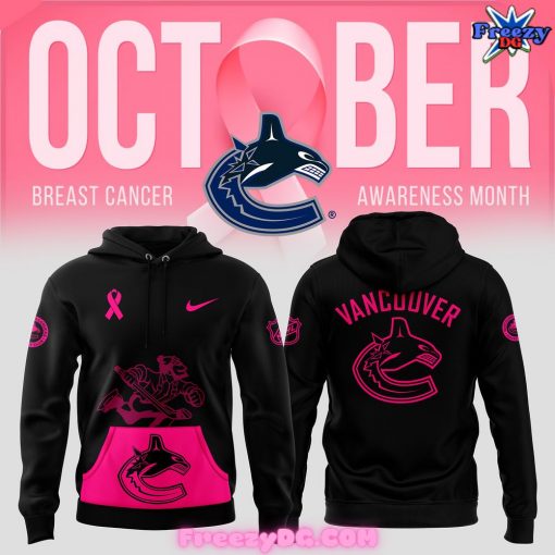 Vancouver Canucks 2024 NFL Crucial Catch Breast Cancer Hoodie