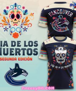 Vancouver Canucks Dia De Los Muertos T-Shirt