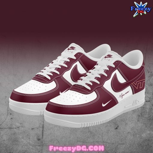 Virginia Tech Hokies Custom Nike Air Force 1 Red