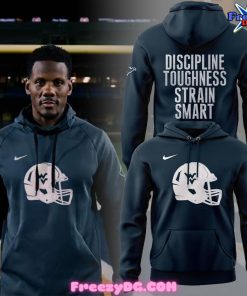 West Virginia Mountaineers Discipline Toughness Strain Smart Hoodie