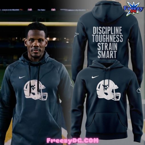 West Virginia Mountaineers Discipline Toughness Strain Smart Hoodie