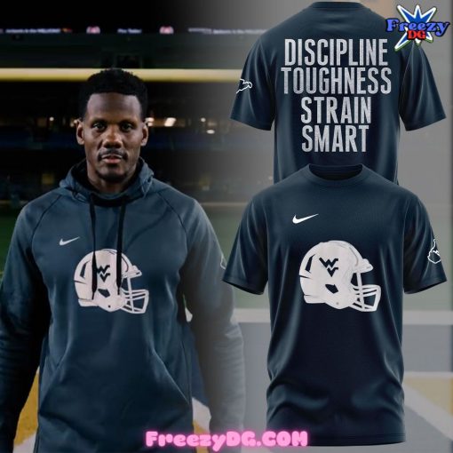 West Virginia Mountaineers Discipline Toughness Strain Smart T-Shirt