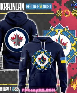 Winnipeg Jets Ukrainian Heritage Night 2025 Hoodie