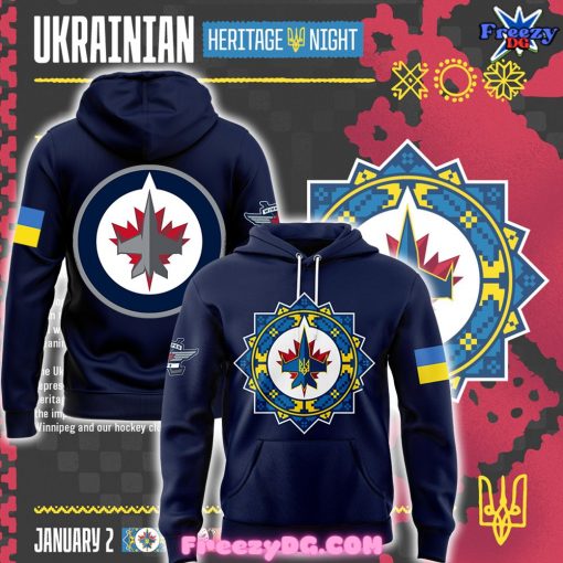 Winnipeg Jets Ukrainian Heritage Night 2025 Hoodie