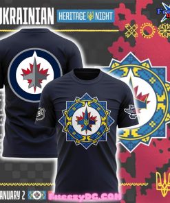 Winnipeg Jets Ukrainian Heritage Night 2025 T-Shirt