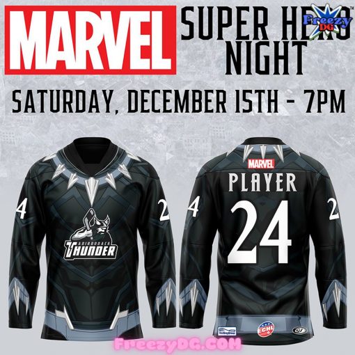 Adirondack Thunder Marvel Super Hero Night Hockey Jersey