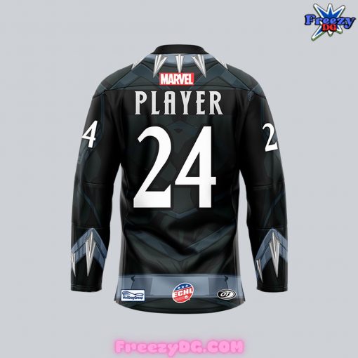 Adirondack Thunder Marvel Super Hero Night Hockey Jersey