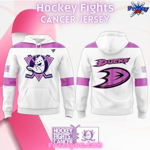 Anaheim Ducks Hockey Fights Cancer Special Hoodie