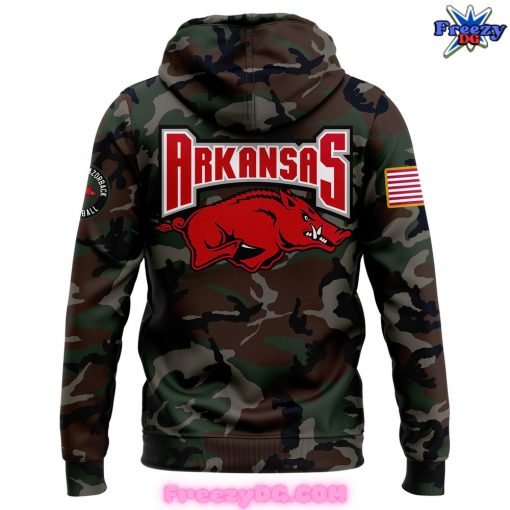 Arkansas Razorback Salute to Service Club 2024 Camo Hoodie