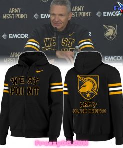 Army Black Knights Bruzer West Point 2024 Zip Hoodie