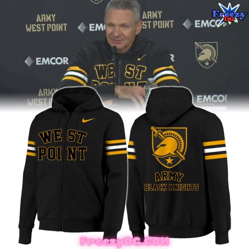 Army Black Knights Bruzer West Point 2024 Zip Hoodie