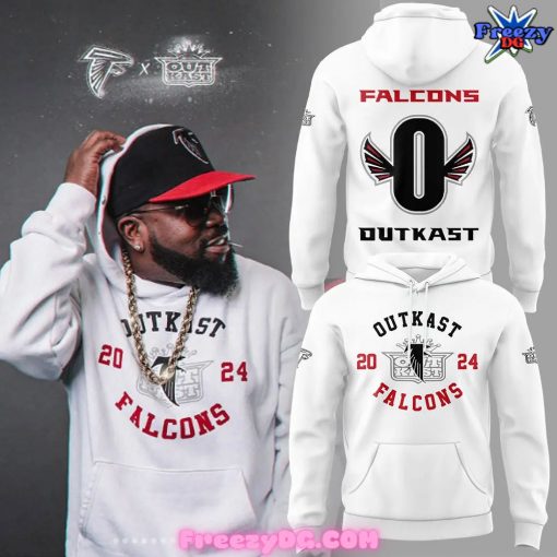 Atlanta Falcons x Outkast 2024 Special White Hoodie