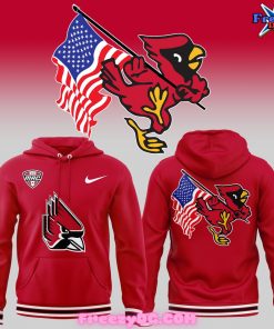 Ball State Football American Patriotic Special Red Hoodie