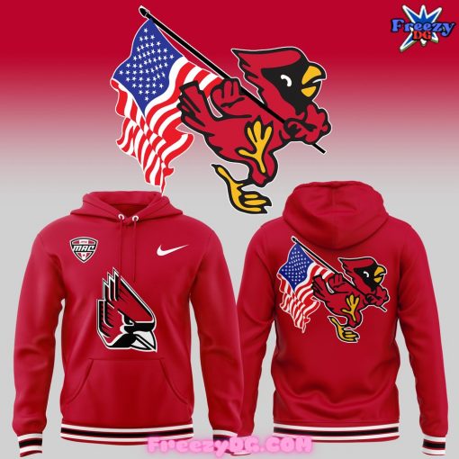 Ball State Football American Patriotic Special Red Hoodie