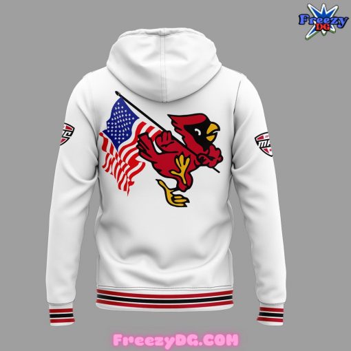 Ball State Football American Patriotic Special White Hoodie