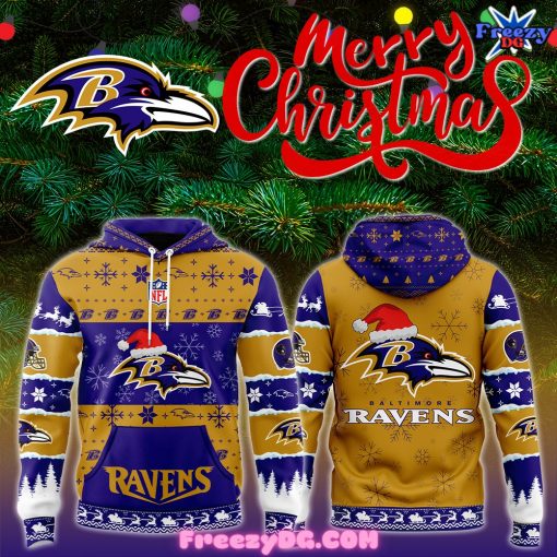 Baltimore Ravens Merry Christmas 2024-2025 Hoodie