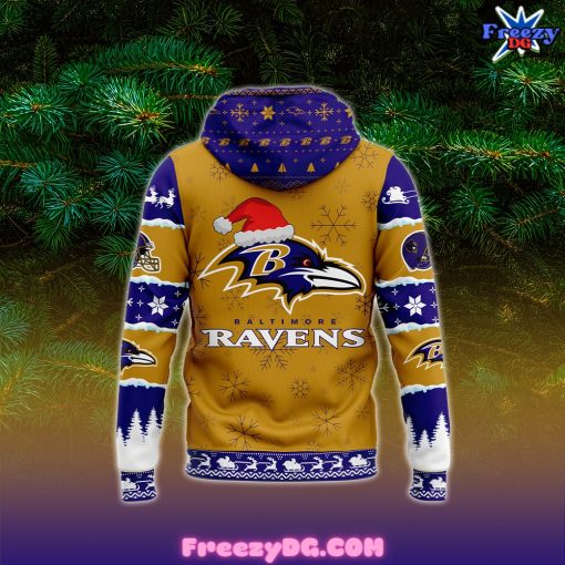 Baltimore Ravens Merry Christmas 2024-2025 Hoodie