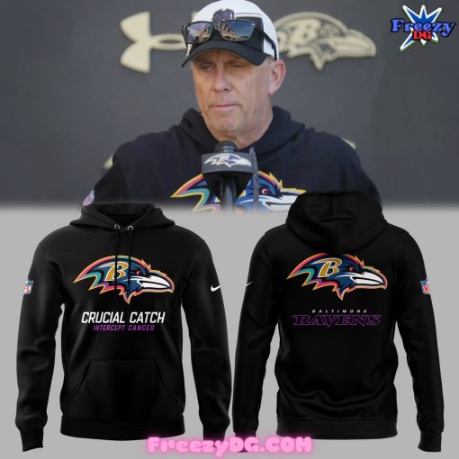 Baltimore Ravens NFL Crucial Catch Intercept Cancer Special Hoodie