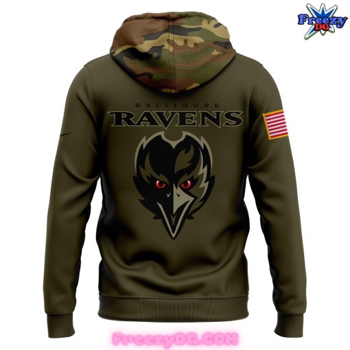 Baltimore Ravens Salute to Service 2024 Camo Hoodie