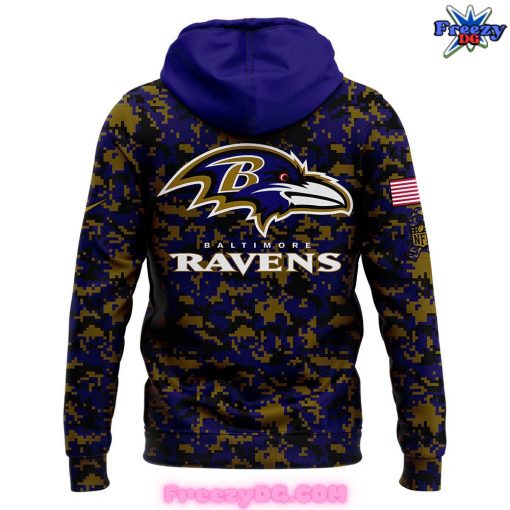 Baltimore Ravens Salute to Service 2024 Camo Hoodie