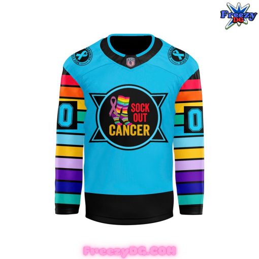 Binghamton Black Bears Sock Out Cancer Special Hockey Jersey