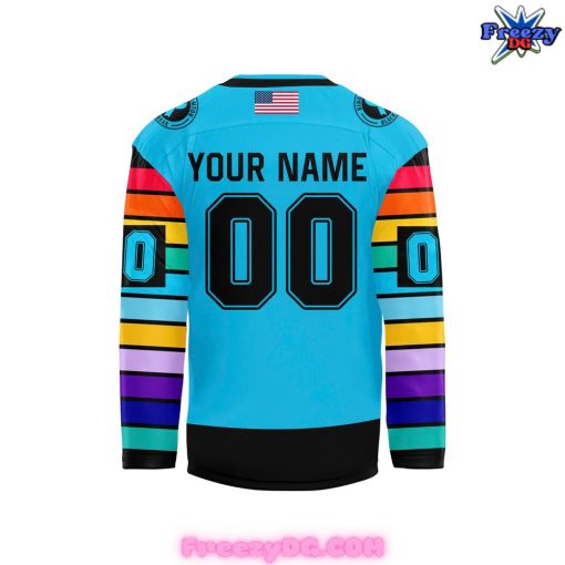 Binghamton Black Bears Sock Out Cancer Special Hockey Jersey