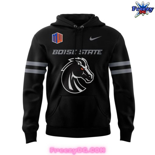 Boise State Broncos Football Dark Mode 2024 Black Hoodie